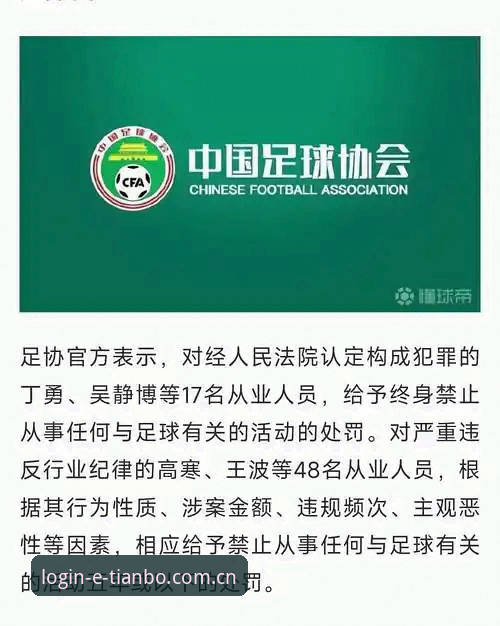 天博体育设备支持 中国足协第三批禁足名单全面评测:17人终身禁赛背后的赛事生态警示录